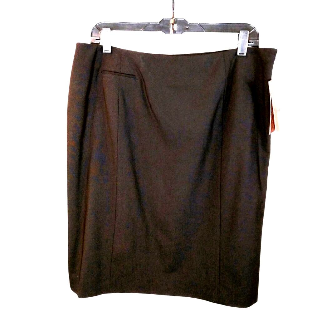 Victor Alfaro Black Pencil Wool Skirt Size 12P